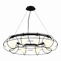 Люстра подвесная Бита (Beata) SL1189.403.10 ST-Luce белая на 10 ламп, основание чёрное в стиле современный шар Люстра подвесная Бита (Beata) SL1189.403.10 ST-Luce белая на 10 ламп, основание чёрное в стиле современный шар